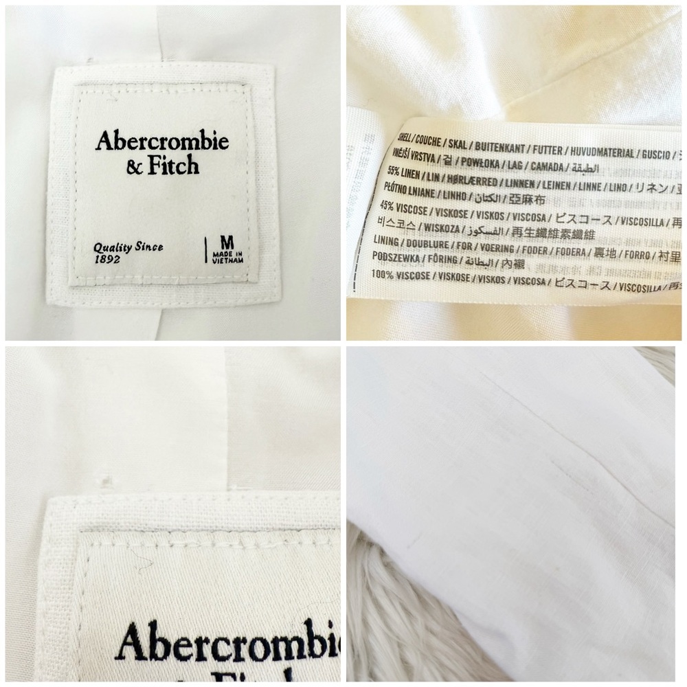 Abercrombie & Fitch Linen Blend Blazer M - Picture 7 of 12